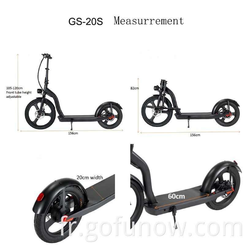 Fashion City Twoue Wheel Big Tire Electric Scooters Motorcycle de 55 km en vente